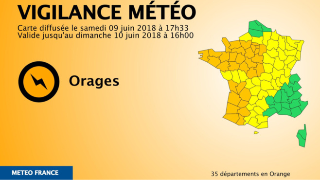 Orages : quatre départements normands, dont l’Eure, placés en vigilance orange jusqu’à dimanche Orages : quatre départements normands, dont l’Eure, placés en vigilance orange jusqu’à dimanche