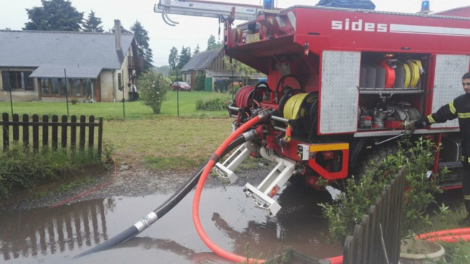 Depuis la nuit de lundi, les sapeurs-pompiers sont intervenus à 354 reprises sur l’ensemble du département - Photo @ Préfecture de l’Eure / Twitter