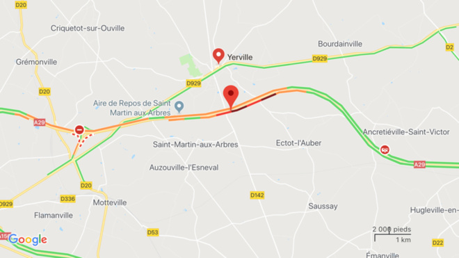 En ce moment : accident de poids lourd, l’autoroute A29 coupée en Seine-Maritime 