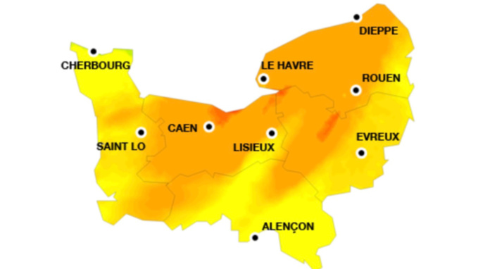 La carte de la pollution pour demain samedi 7 juillet - document @ Atmo La carte de la pollution pour demain samedi 7 juillet - document @ Atmo