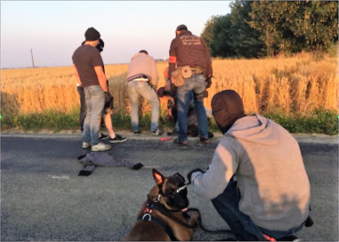 Les malfaiteurs ont été neutralisés sur une route en rase campagne dans l'Eure - Photo © Gendarmerie