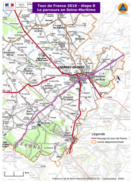 Le Tour de France en Seine-Maritime : la RN31 fermée samedi 14 juillet de 11h à 15h