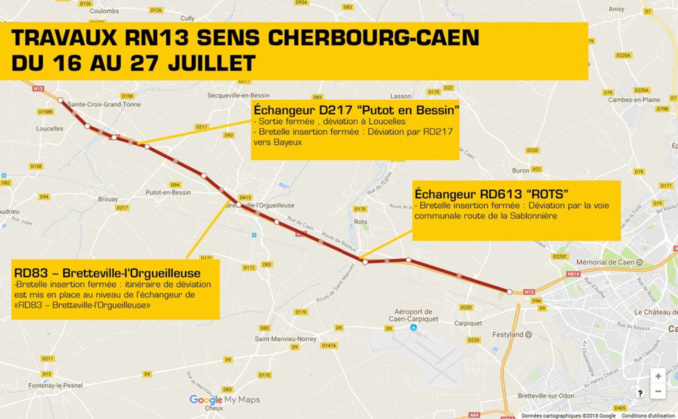 Remise en état de la chaussée sur la RN 13 dans le Calvados : ce qu'il faut savoir des perturbations Remise en état de la chaussée sur la RN 13 dans le Calvados : ce qu'il faut savoir des perturbations