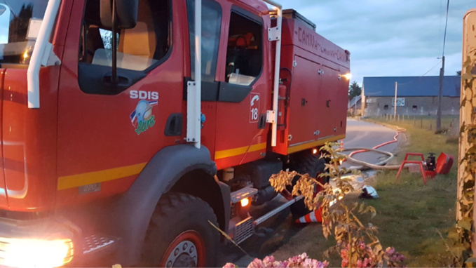 Vingt-quatre sapeurs-pompiers sont intervenus sur le lieu du sinistre - Illustration @ Infonormandie