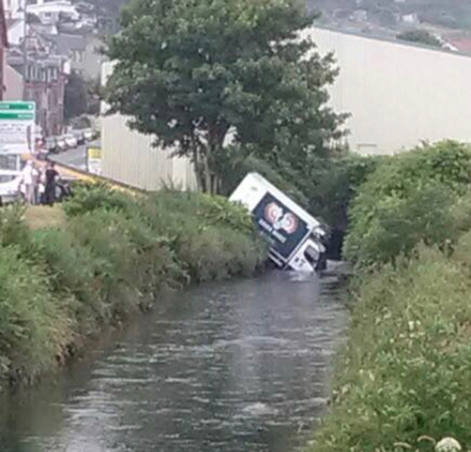 Les freins du camion auraient lâchés - Photo @ ville de Fécamp / Facebook
