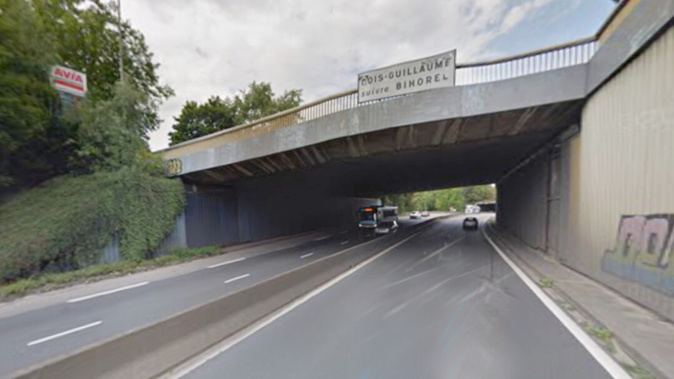 La Citroën circulait à contresens l- illustration @ Google Maps