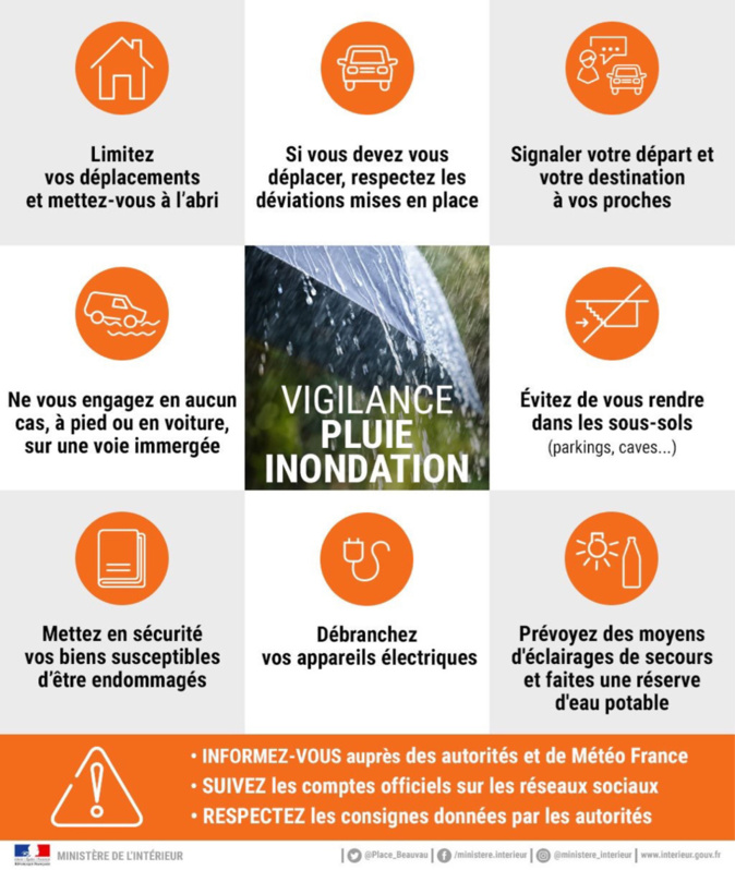 La Seine-Maritime, l'Eure, le Calvados et l'Orne sont en vigilance orange « pluie-inondation » La Seine-Maritime, l'Eure, le Calvados et l'Orne sont en vigilance orange « pluie-inondation »