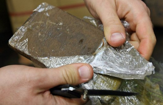 La résine de cannabis a été saisie - Illustration