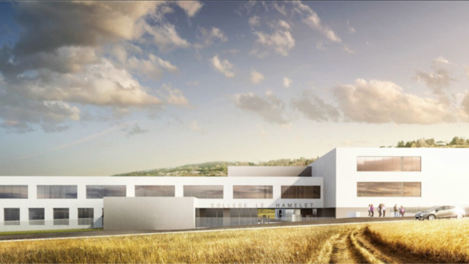 Vue d’artiste du nouveau collège : voilà à quoi il rassemblera Vue d’artiste du nouveau collège : voilà à quoi il rassemblera