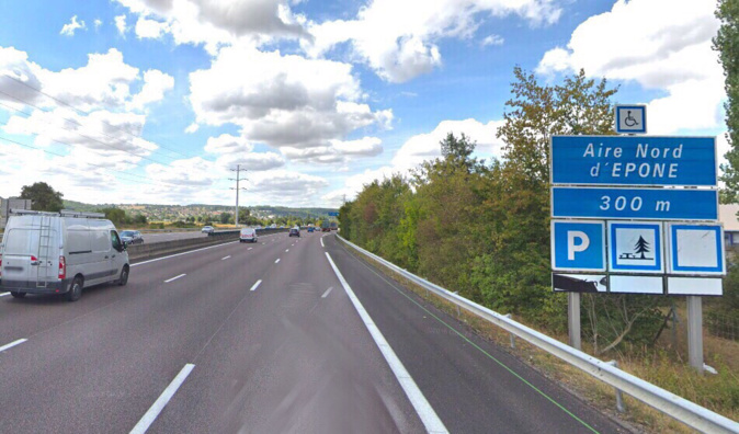 Le piéton a été percuté à hauteur de l'aire de repos d'Epône - Illustration Le piéton a été percuté à hauteur de l'aire de repos d'Epône - Illustration