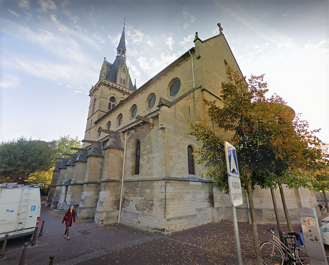 L'église Saint-Nicolas de Maisons-Laffitte - illustration © Google Maps