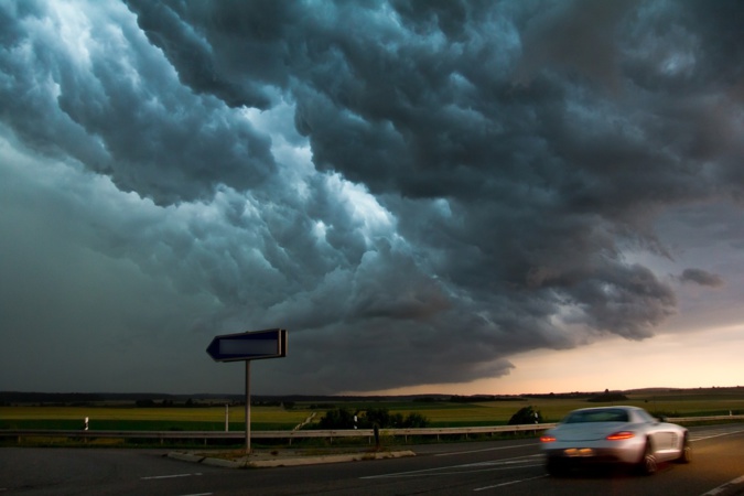 Une dizaine d'automobilistes ont été surpris par une averse de grêle - illustration © Pixabay