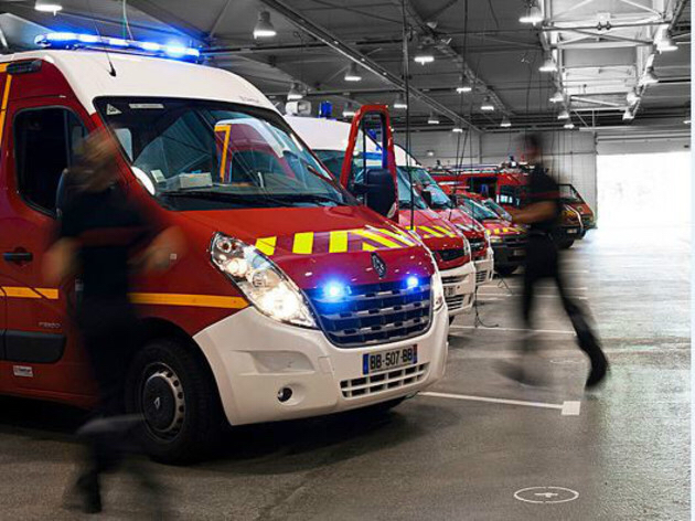 Les cinq blessés ont été transportés par les pompiers à l'hôpital Saint-Julien - illustration