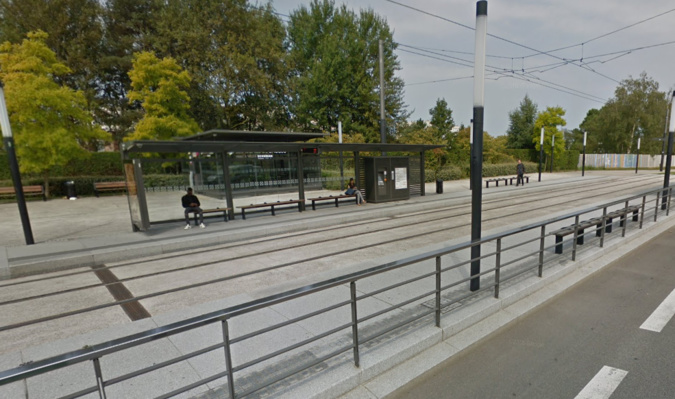 Le jeune homme a été contrôlé sans titre de transport à la station Robert-Schuman - illustration © Google Maps