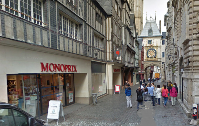 Rue du Gros-Horloge - illustration © Google Maps Rue du Gros-Horloge - illustration © Google Maps