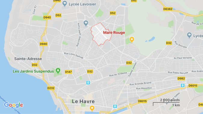 Le Havre : un local désaffecté ravagé par le feu à la Mare Rouge 