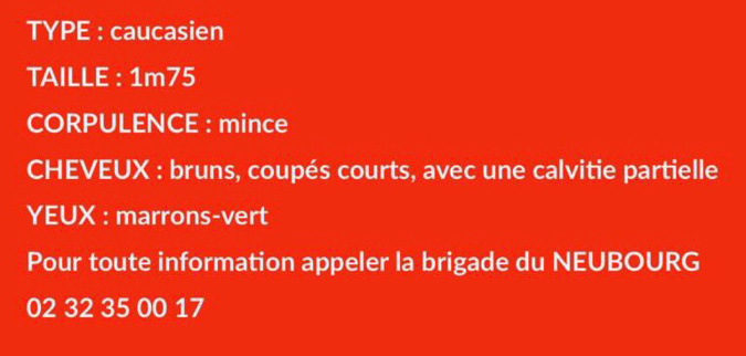 Disparition de Guillaume dans l’Eure : la gendarmerie lance un appel à témoin Disparition de Guillaume dans l’Eure : la gendarmerie lance un appel à témoin