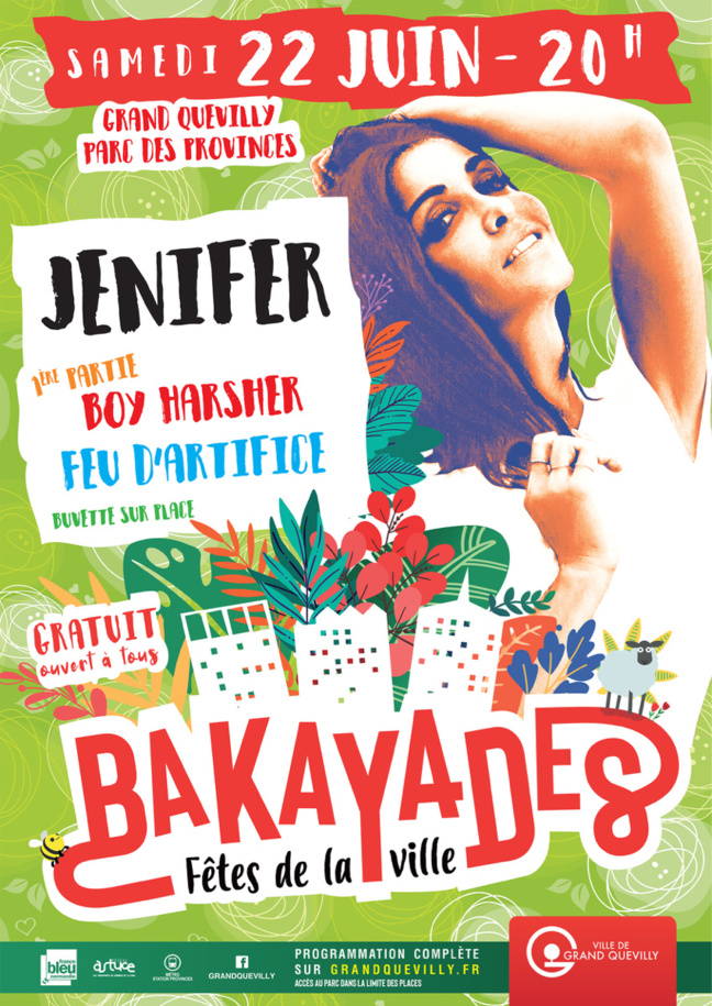 Jenifer tête d’affiche des Bakayades, du 21 au 23 juin, à Grand-Quevilly 