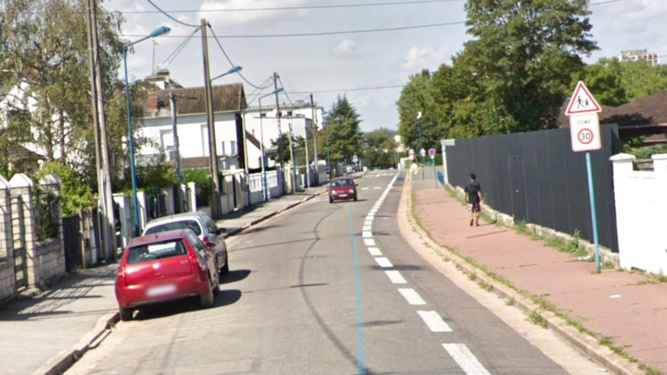 La rue Marcel Fouque est située entre le quartier de Gassicourt et celui du Val Fourré  - illustration @ Google Maps