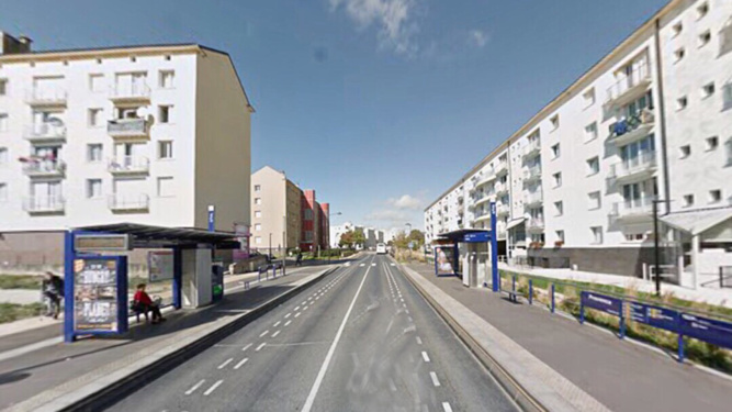 L'altercation mortelle s'est produite près de l'arrêt de bus Provence, rue Lamartine, à Canteleu, près de Rouen, avant le coup d'envoi de la finale de la Coupe d'Afrique des Nations - Illustration