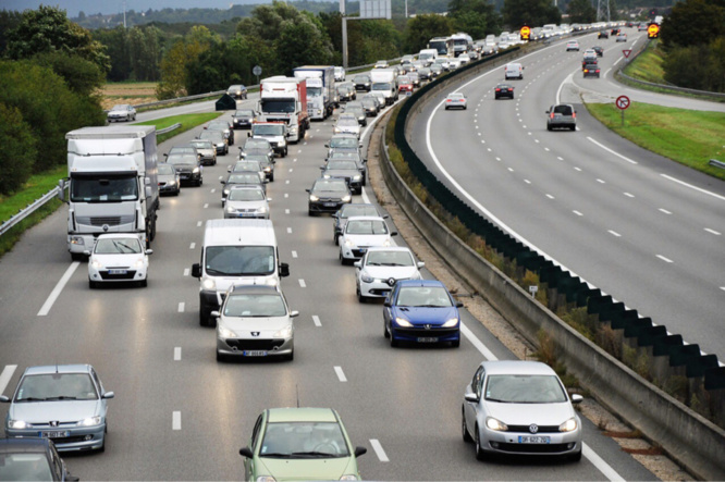 Le trafic est dense depuis vendredi sur l’autoroute A13 vers la Normandie - illustration @ Infonormandie