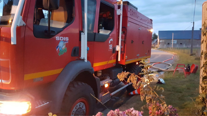 Des moyens importants en homme et en engins ont été engagés - illustration @ infonormandie Des moyens importants en homme et en engins ont été engagés - illustration @ infonormandie