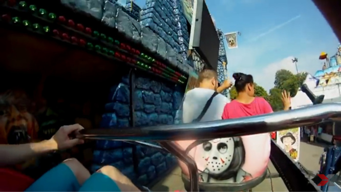 Le wagonnet a décroché dans un virage - illustration @youtube Le wagonnet a décroché dans un virage - illustration @youtube