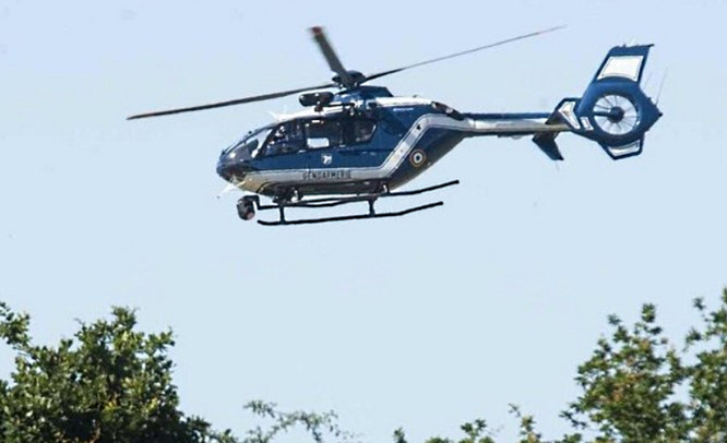 Le secteur a été passé au peigne fin par l'hélicoptère de la gendarmerie - illustration © gendarmerie
