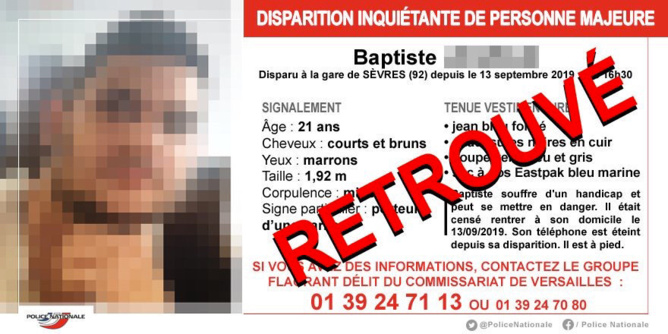 Disparition inquiétante dans les Yvelines : le corps de Baptiste retrouvé sans vie à Crespières