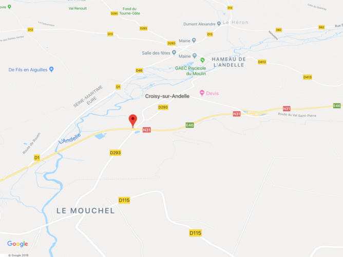 Seine-Maritime : l’accident de la route fait un mort et trois blessés ce matin à Croisy-sur-Andelle Seine-Maritime : l’accident de la route fait un mort et trois blessés ce matin à Croisy-sur-Andelle