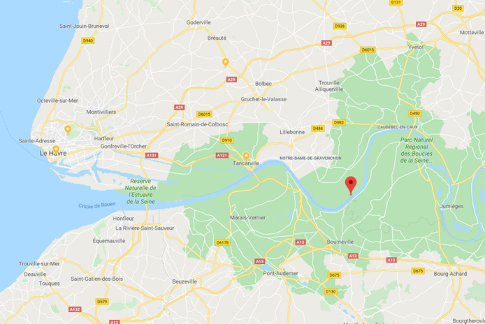 Le navire venait du port de La Rochelle et rejoignait le port de Petit-Couronne Le navire venait du port de La Rochelle et rejoignait le port de Petit-Couronne