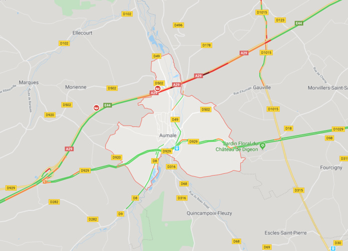 Carambolage spectaculaire ce soir sur l'A29 à hauteur d'Aumale, en Seine-Maritime Carambolage spectaculaire ce soir sur l'A29 à hauteur d'Aumale, en Seine-Maritime