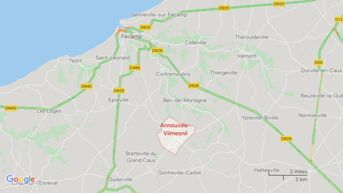 Seine-Maritime : deux blessés légers dans un accident entre deux véhicules à Annouville-Vilmesnil Seine-Maritime : deux blessés légers dans un accident entre deux véhicules à Annouville-Vilmesnil