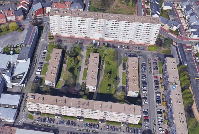 Un quartier voisin avait déjà été le théâtre début janvier de violences urbaines : les forces de l'ordre avaient été confrontés à une cinquantaine d'émeutiers réfugiés derrière une barricade, rue des Alpes  - © Google Maps