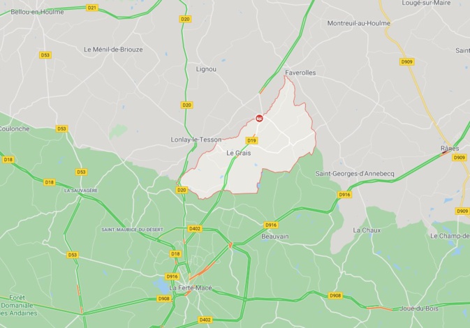 Terrible accident de la route dans l'Orne, près de La Ferté-Macé 