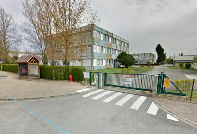 Le lycée Porte de Normandie - illustration @ Google Maps