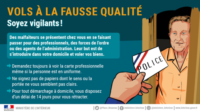 Yvelines : 7 100€ et des bijoux subtilisés par des faux policiers chez une vieille dame Yvelines : 7 100€ et des bijoux subtilisés par des faux policiers chez une vieille dame