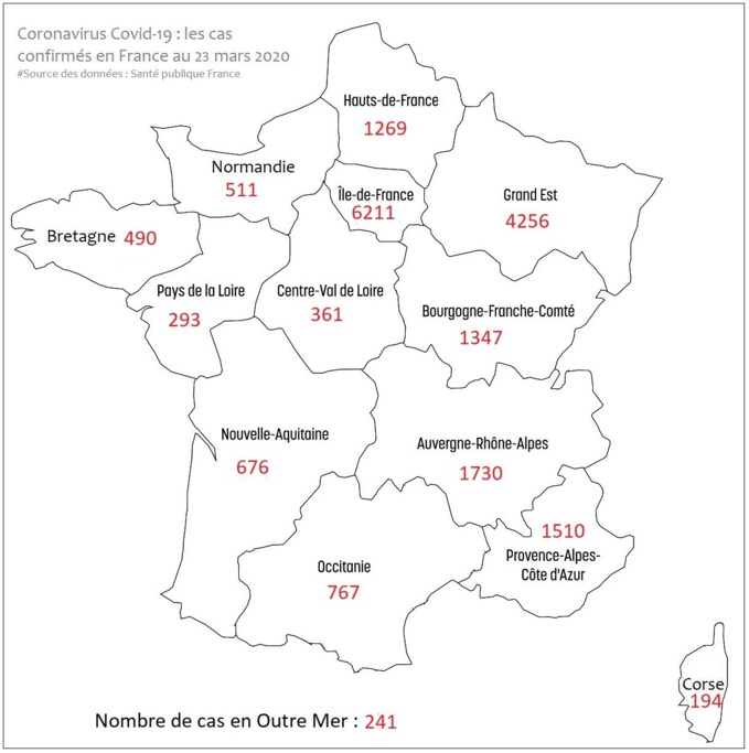 Coronavirus : un 10e mort, un homme de 83 ans, et 49 nouveaux cas en Normandie en 24 heures Coronavirus : un 10e mort, un homme de 83 ans, et 49 nouveaux cas en Normandie en 24 heures