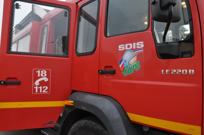 Une quinzaine de sapeurs-pompiers sont intervenus - Illustration © infoNormandie