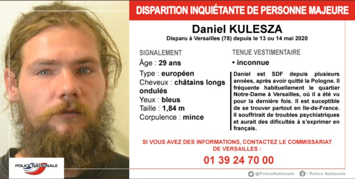 Disparition inquiétante d’un homme à Versailles : la police lance un appel à témoins Disparition inquiétante d’un homme à Versailles : la police lance un appel à témoins