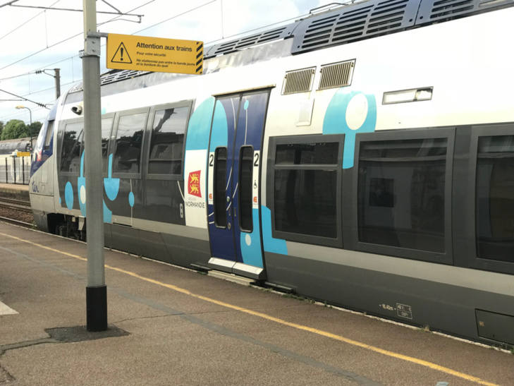 L’agression s’est déroulée dans un train de la ligne J - illustration @ infoNormandie L’agression s’est déroulée dans un train de la ligne J - illustration @ infoNormandie