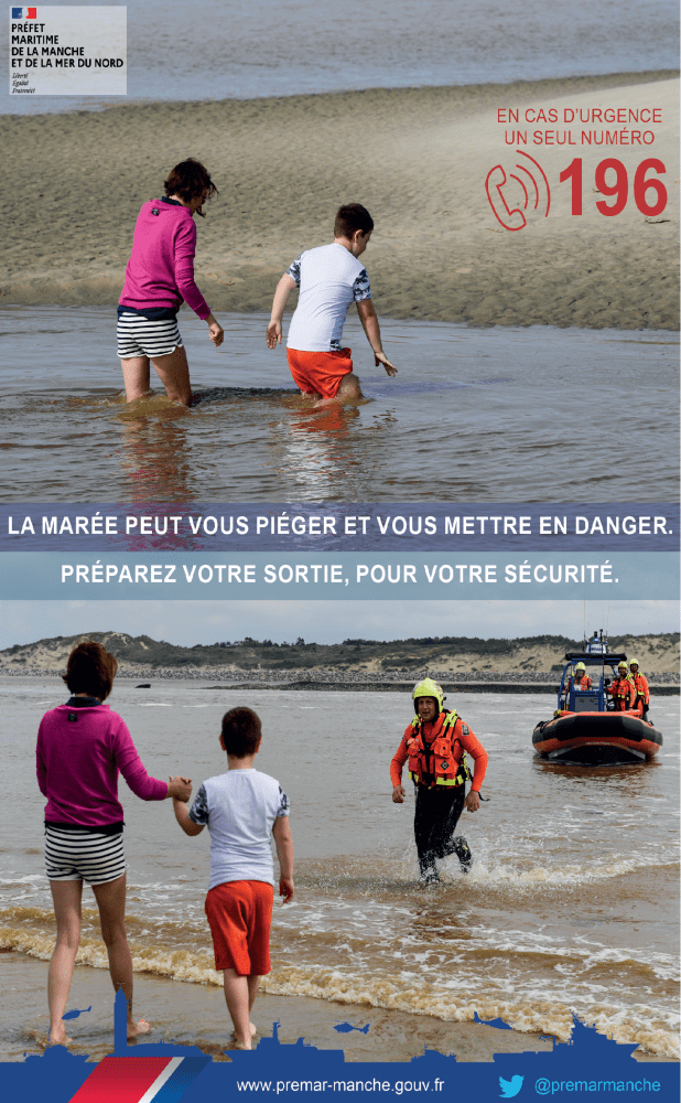 Seine-Maritime : isolés par la marée deux pêcheurs à pied récupérés par Dragon 76 au Trou à l'homme