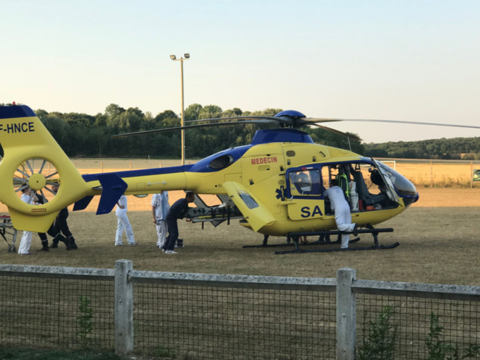 La victime a été évacuée vers le CHU de Rouen à bord de l’hélicoptère du SAMU76 - Illustration @ infoNormandie