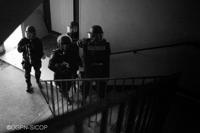 Les policiers du RAID sont parvenus à déloger le forcené retranche dans un appartement du sixième étage - Illustration