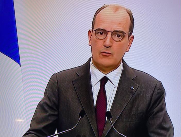 Jean Castex lors de sa conférence de presse ce jeudi - capture d’écran