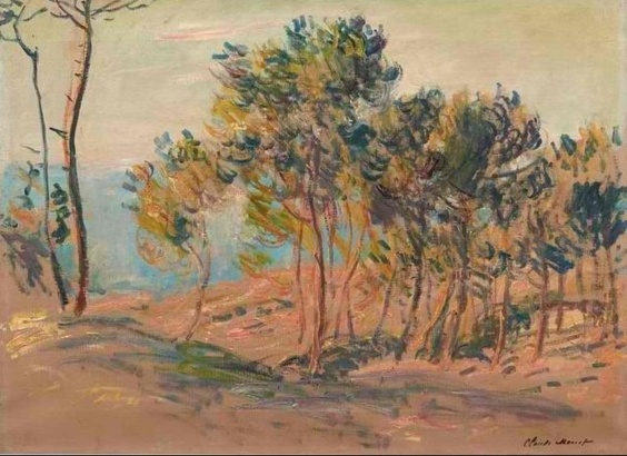 "Sapins à Varengeville" : un hommage de Claude Monet à la côte normande qu'il effectionnait