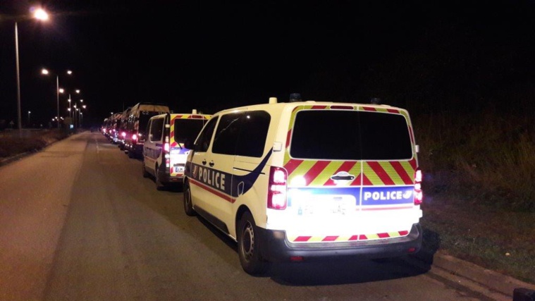 73 policiers issus d'une Compagnie d' intervention républicaine (CRS) sont mobilisés dès ce soir pour assurer la sécurisation diu quartier de La Madeleine, notamment - Illustration © DDSP76
