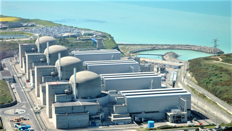La centrale de Paluel, située sur le littoral de Seine-Maritime, compte quatre réacteurs - Illustration @ EDF