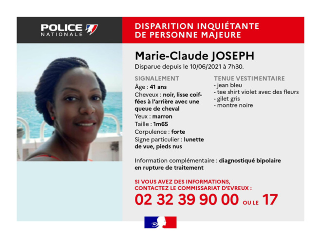 Disparition inquiétante dans l’Eure : la police d’Évreux lance un appel à témoins Disparition inquiétante dans l’Eure : la police d’Évreux lance un appel à témoins