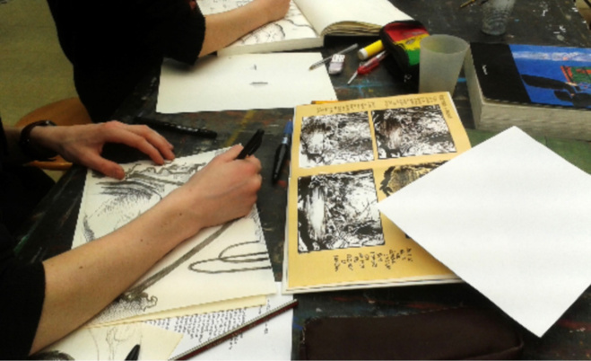 Atelier BD /Maison des Arts  - Illustration ©Frédéric Bihel